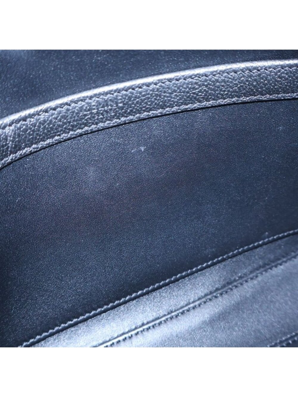 Celine Triomphe Horizontal Messenger Bag Black Leather Silver - Picture 5 of 6